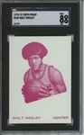 1972 Topps #109 Walt Wesley 9 card progressive proof.